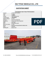 3 Axle 40 Foot Skeleton Trailer - Quotation