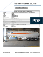 40CBM 3 Axle Fuel Tanker Trailer - Quotation