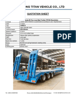 3 Axle 80 Ton Lowbed Trailer - Quotation