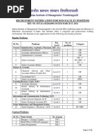 IIM Trichy Recruitment (Including Junior System Engineer)