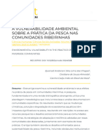 A VULNERABILIDADE AMBIENTAL SOBRE A PRÁTICA DA PESCA NAS COMUNIDADES RIBEIRINHAS - ISSN 1678-0817 Qualis B2