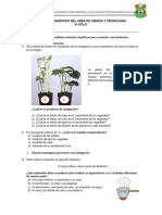 Examen Diagnóstico Del Area de Ciencia y Tecnología-Primero1