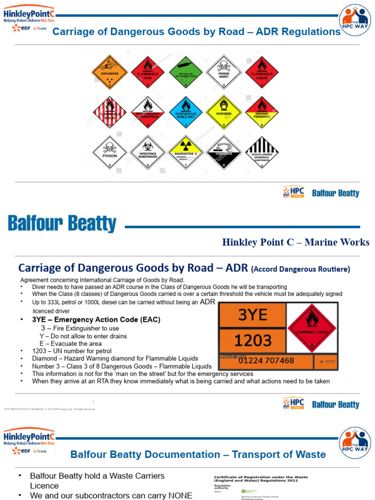 ADR Regulations for Transporting Dangerous Goods | PDF | Dangerous ...