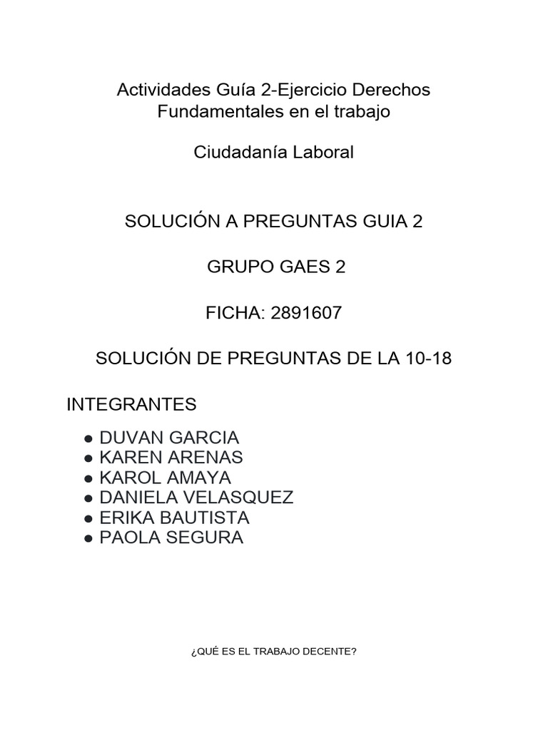 Derechos Fundamentales en el Trabajo | PDF | Derecho laboral | Democracia