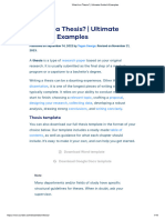 What Is A Thesis - Ultimate Guide & Examples