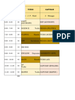 Sample Class Program Sy 2024-2025