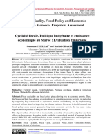 Cyclicite Fiscale Politique Budgetaire e