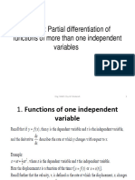 Chap 3 Partial Differentiation of Function of More Than One Independent Variables