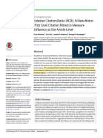 Relative-Citation-Ratio Academic Article