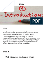 Writing Introduction