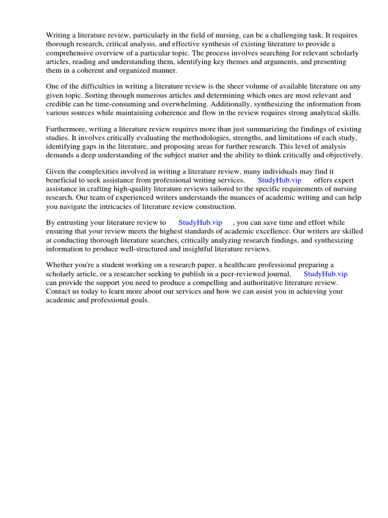 how-to-write-a-good-nursing-literature-review-pdf-nursing
