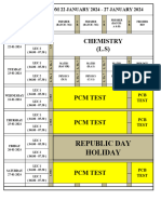 FR Evening Time Table 2