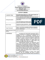 Arh Mental SDHCP Activity Design