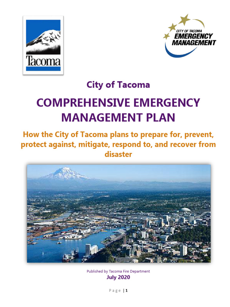 Tacoma Emergency Management Plan | PDF | Emergency Management | Hazards