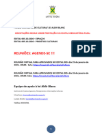 ORIENTAÇÕES Sobre PRESTAÇÃO DE CONTAS LEI ALDIR BLANC