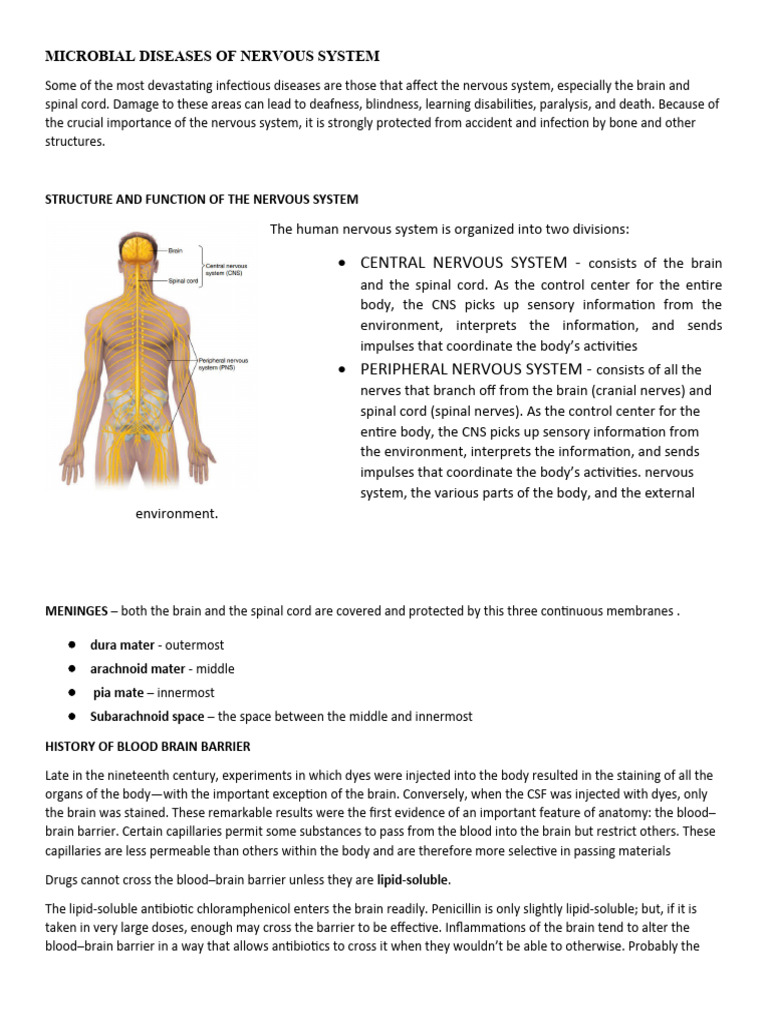 Microbial Diseases of Nervous System | PDF