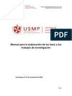 Manual para Elaboracion de Tesis y TSP Adecuado A La Facultad de Ciencias Contables Economicas y Financieras 2024 Pregrado