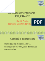 Comissoes Intergestoras Cir Cib e Cit