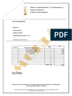 Nota de Serviço Clio Cesar