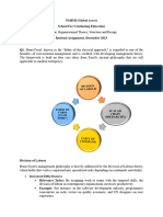 Assignment - Organisational Theory, Structure and Design