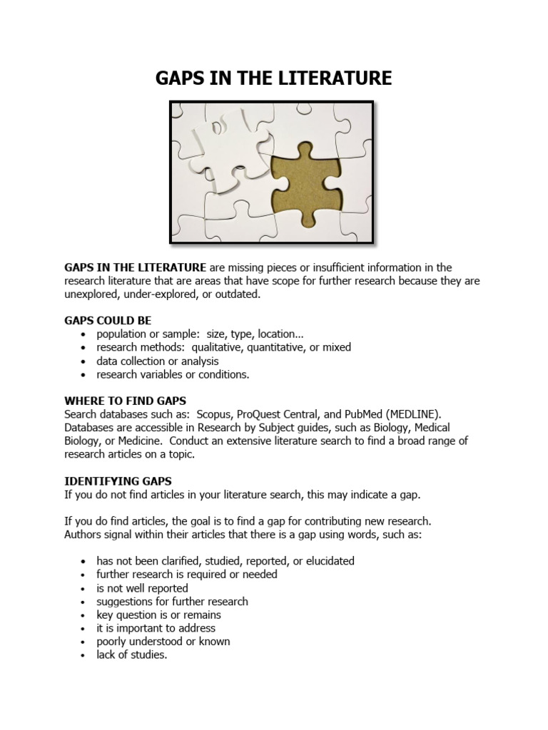 HOW TO WRITE A GAP IN LITERATURE visual data 5