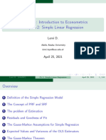 CH 2. Simple Linear Regression