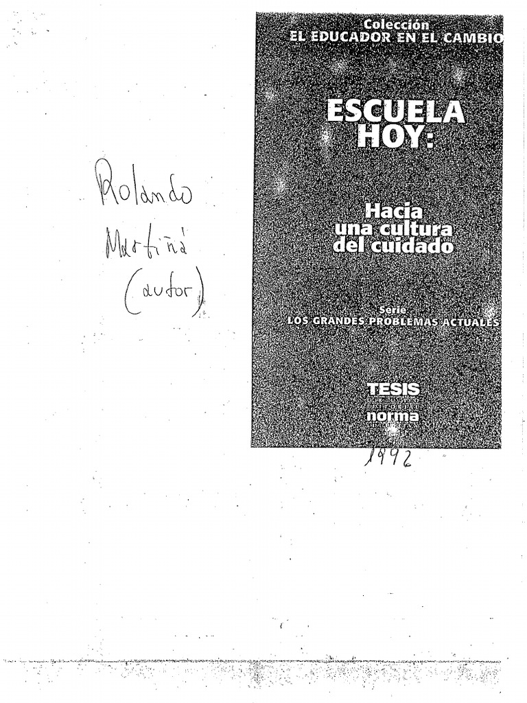 Marti r hacia una cultura del cuidado pdf