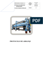 Protocolo Arranque Planta Filtrado - 075045