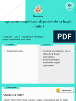 Aula 3 - Aplicando o Significado de Partetodo Da Fração - Parte 1