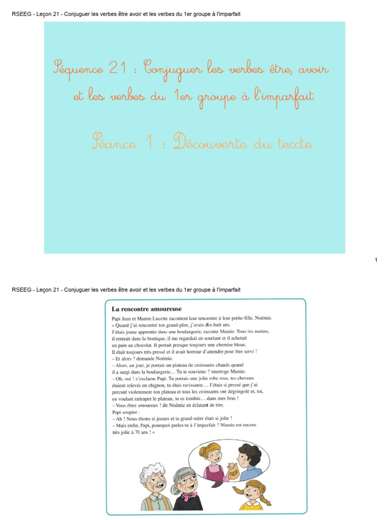 Conjugaison des verbes à l'imparfait | PDF | Arts du langage et discipline
