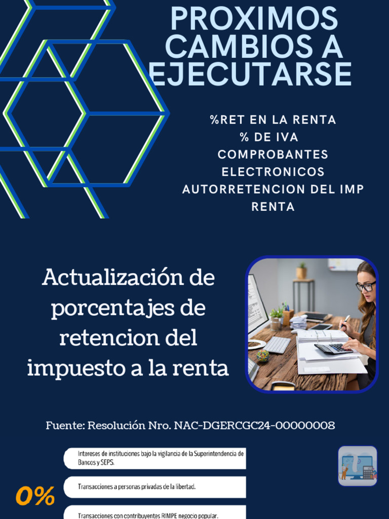 Cambios IVA y Retenciones | PDF | Impuestos | Impuesto sobre la renta