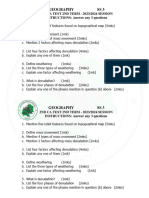 Geography Ss 3 2nd Term CA Test 2