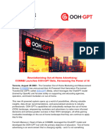 Revolutionizing Out-of-Home Advertising - COMMB Launches OOH-GPT Beta Harnessing The Power of AI