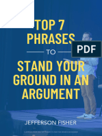 Top 7 Phrases To Stand Your Ground in An Argumen