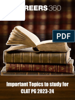 Important Topics To Study For CLAT PG 2023 24