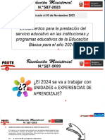 Lineamientos para La Prestación Del Servicio RM 587-2023