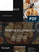 Analisis SWOT Pempek Palembang.