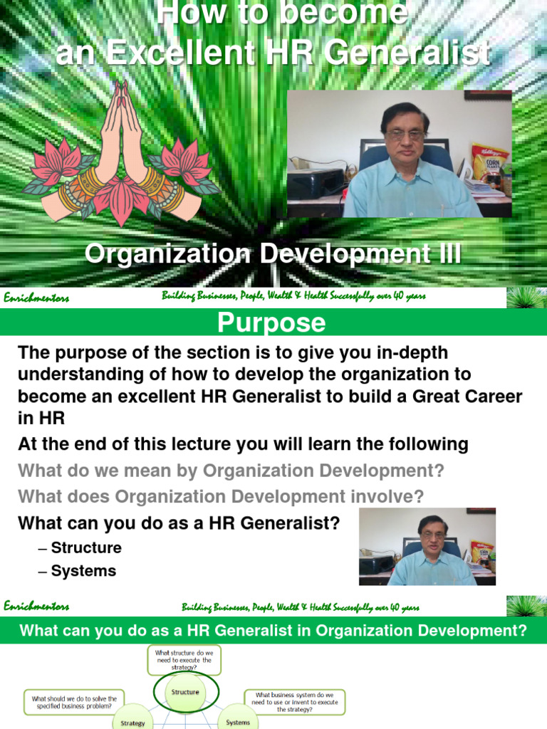 Excellent HR Generalist - Organization Development III | PDF
