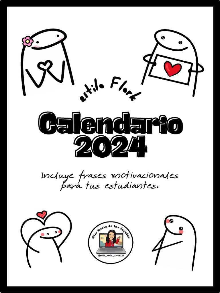 Calendario 2024 Estilo Flork 6kaqsi PDF