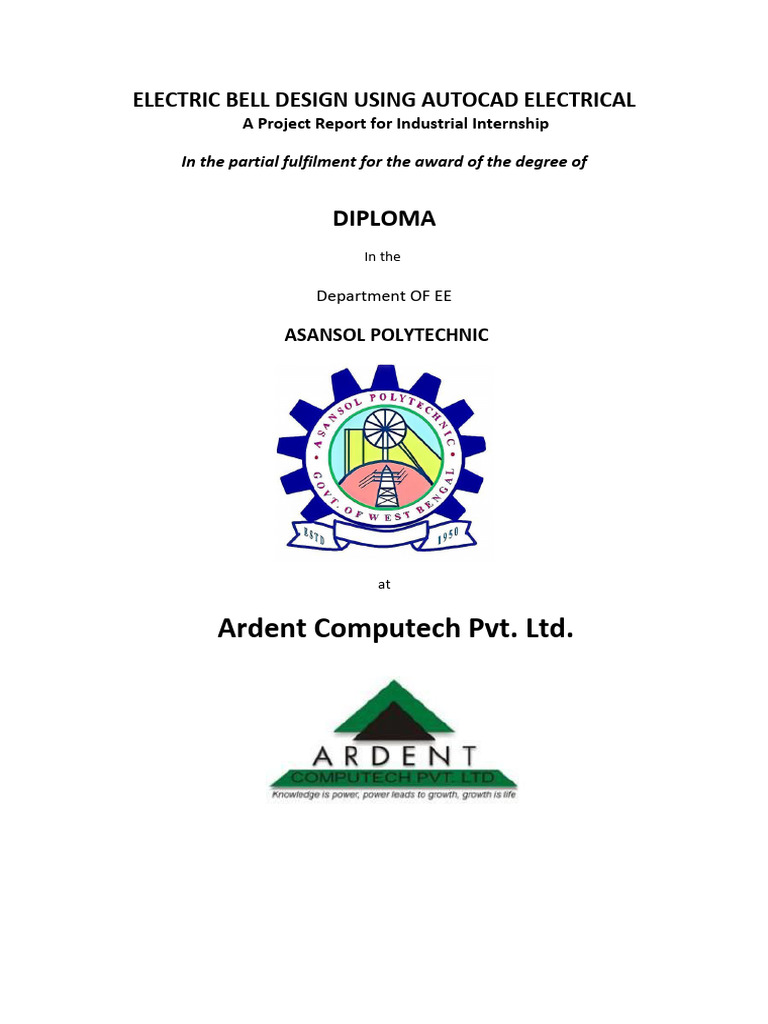 Electric Bell Design with AutoCAD | PDF | Art | Computers