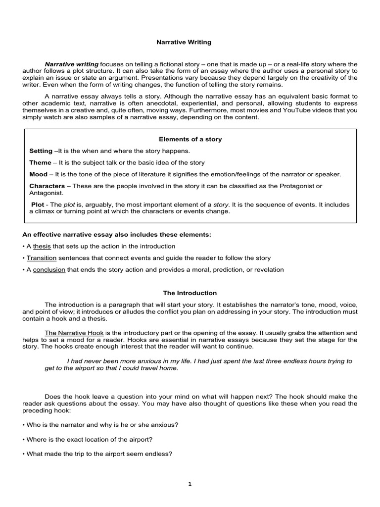 Crafting a Narrative Essay | PDF | Narrative | Essays