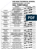 Final Timetable: Mock Examination For Shs 3 - July, 2023