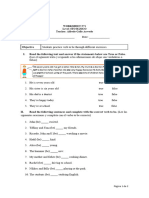 Worksheet N°1 6°B