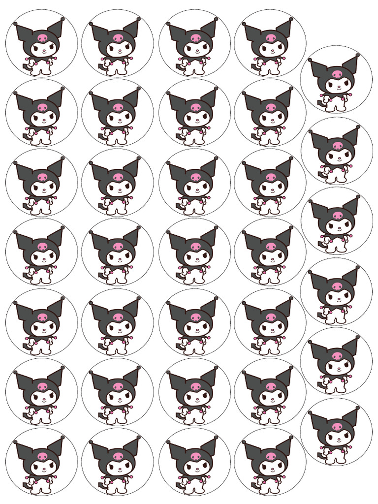 Kuromi Cupcake PDF
