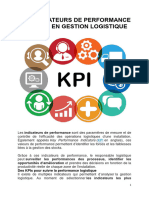 KPIs LOGISTIQUE