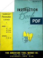 American Pacemaker Lathes - Instruction Book