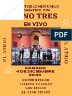 Flyer Simple Publicidad de Show en Vivo Naranja Pastel Con Foto de Hombre Con Guitarra