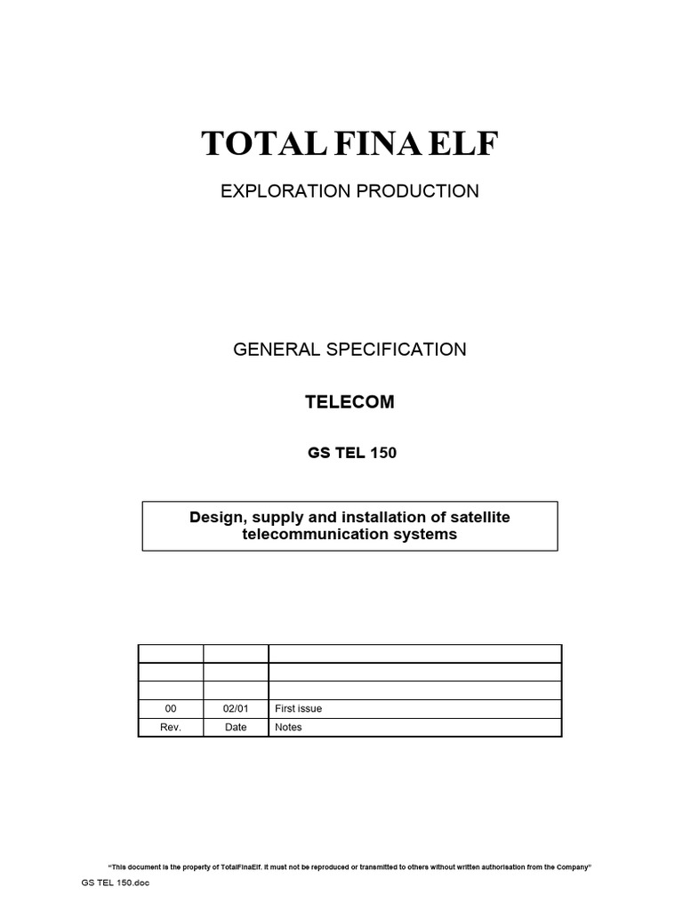 Design Supply and Installation of Satellite Telecom System | PDF ...