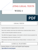 Translating Legal Texts