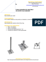 Base para Pararrayos Abatible - Generadores y Transformadores